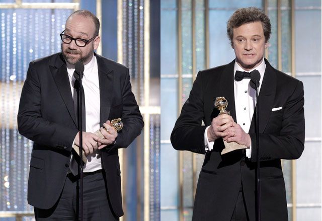Paul Giamatti and Colin Firth took the Best Actor awards for Comedy and Drama